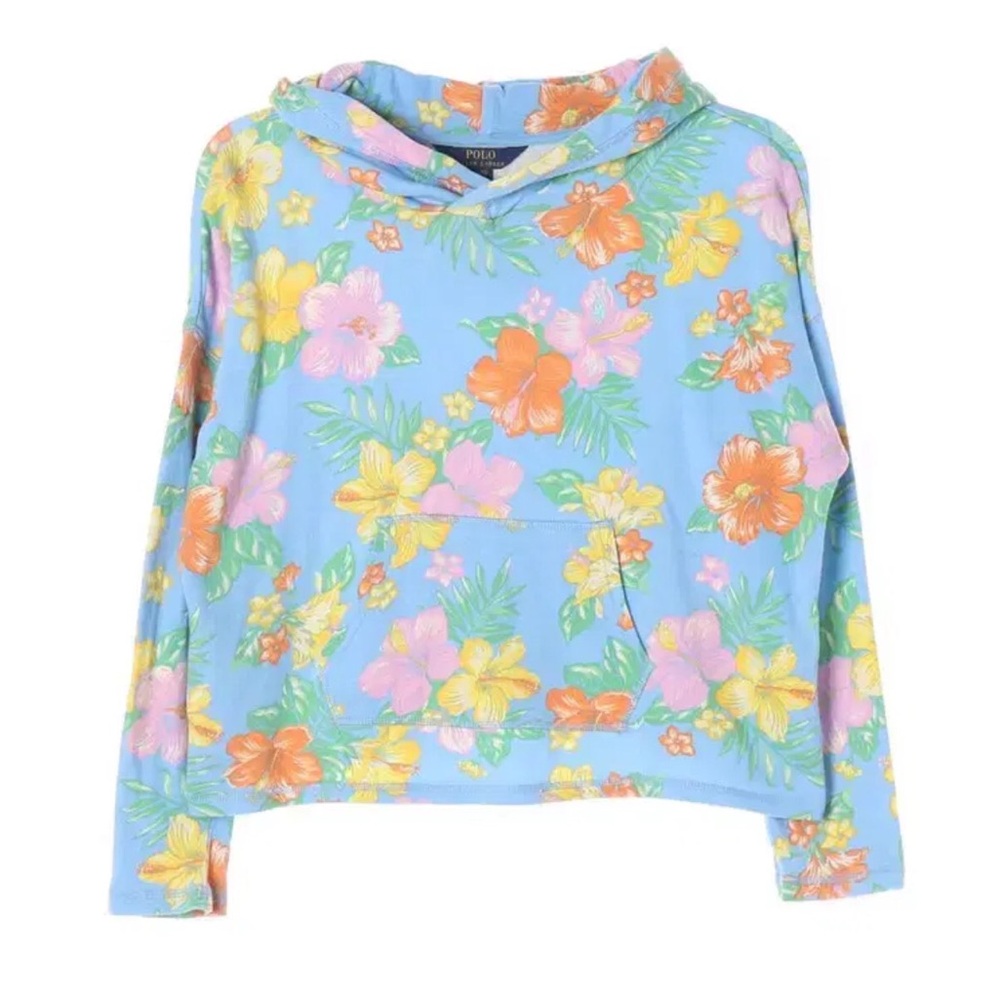 Polo Ralph Lauren - Big Girls Floral Stretch Hoodie Kids with Jersey Legging